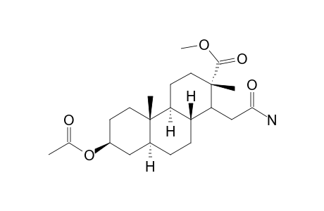 Methyl 3.beta.-acetoxy-16-carbamoyl-16,17-seco-5.alpha.-an-drostan-17-oate