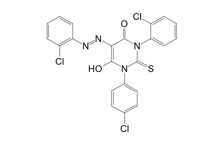 3-(o-chlorophenyl)-1-(p-chlorophenyl)-5-[(o-chlorophenyl)azo]-2-thiobarbituric acid