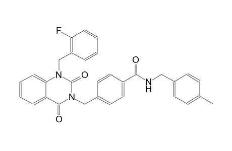 4-[(1-(2-fluorobenzyl)-2,4-dioxo-1,4-dihydro-3(2H)-quinazolinyl)methyl]-N-(4-methylbenzyl)benzamide