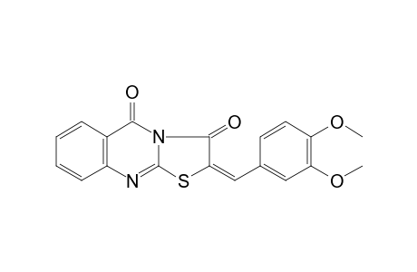 2-(3,4-dimethoxybenzylidene)-5H-[1,3]thiazolo[2,3-b]quinazoline-3,5(2H)-dione