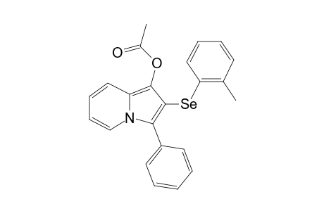 3-Phenyl-2-(o-tolylselanyl)indolizin-1-yl acetate