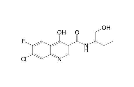 7-Chloro-6-fluoro-4-hydroxyquinoline-3-carboxamide, N-(1-hydroxymethylpropyl)-