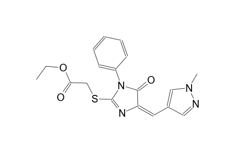 ethyl ({(4E)-4-[(1-methyl-1H-pyrazol-4-yl)methylene]-5-oxo-1-phenyl-4,5-dihydro-1H-imidazol-2-yl}sulfanyl)acetate