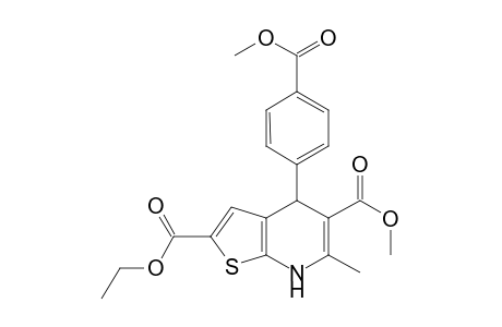 2-ETHOXYCARBONYL-5-METHOXYCARBONYL-4-(4-METHOXYCARBONYL-PHENYL)-6-METHYL-4,7-DIHYDRO-THIENO-[2,3-B]-PYRIDINE