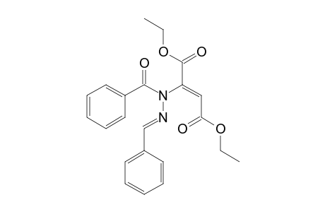 Diethyl 2-[(E)-1-benzoyl-2-benzylidenehydrazinyl]fumarate