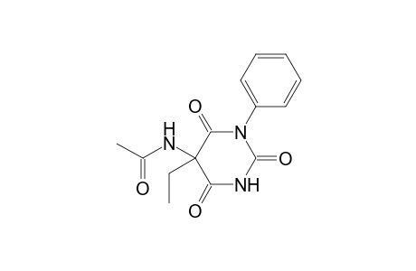 5-ACETAMIDO-5-ETHYL-1-PHENYL-BARBITURIC-ACID