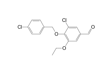 3-Chloro-4-[(4-chlorobenzyl)oxy]-5-ethoxybenzaldehyde