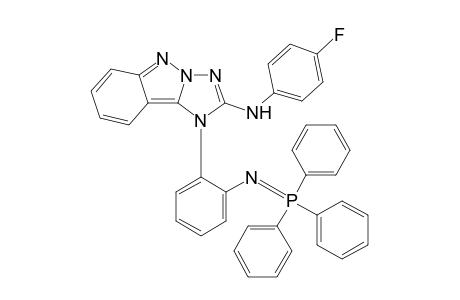(4-fluorophenyl)-[1-[2-(triphenylphosphoranylideneamino)phenyl]-[1,2,4]triazol[1,5-b]indazol-2-yl]amine