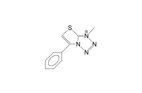 1-Methyl-5-phenyl-thiazolo(3,2-D)tetrazolium cation