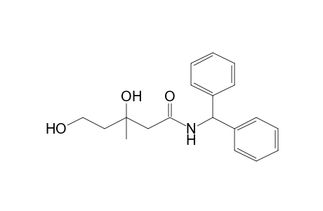 3,5-Dihydroxy-3-methyl-pentanamide, N-benzhydryl-