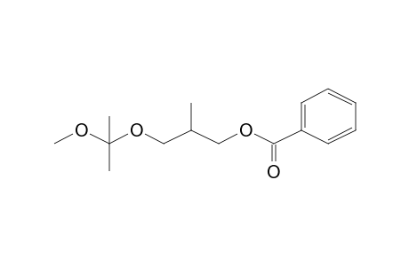 Benzoic acid, 3-(1-methoxy-1-methyl-ethoxy)-2-methyl-propyl ester