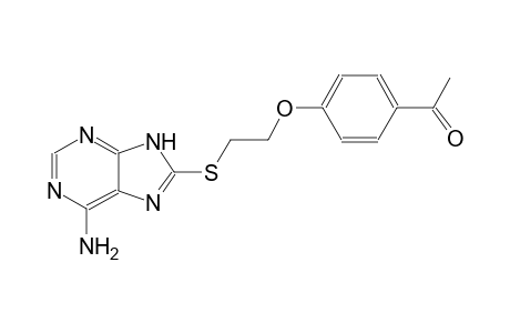 1-[4-[2-(6-Amino-9H-purin-8-ylsulfanyl)ethoxy]phenyl]ethanone