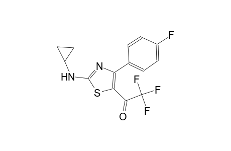 1-[2-(cyclopropylamino)-4-(4-fluorophenyl)-1,3-thiazol-5-yl]-2,2,2-trifluoroethanone