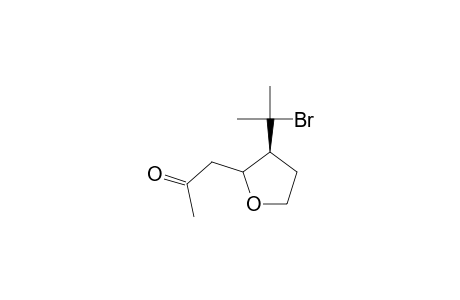 1-[(3-R)-[3-(1-BROMO-1-METHYLETHYL)-TETRAHYDROFURAN-2-YL]]-2-PROPANONE