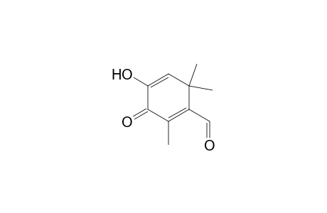 4-Hydroxy-2,6,6-trimethyl-3-oxocyclohexa-1,4-diene-1-carboxaldehyde