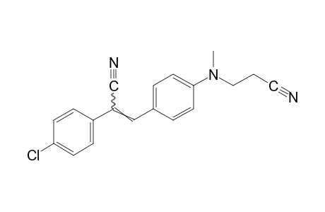 2-(p-chlorophenyl)-3-{p-[(2-cyanoethyl)methylamino]phenyl}acrylonitrile