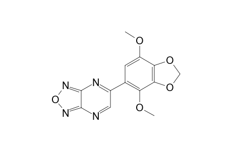 5-(4,7-Dimethoxy-1,3-benzodioxol-5-yl)[1,2,5]oxadiazolo[3,4-b]pyrazine