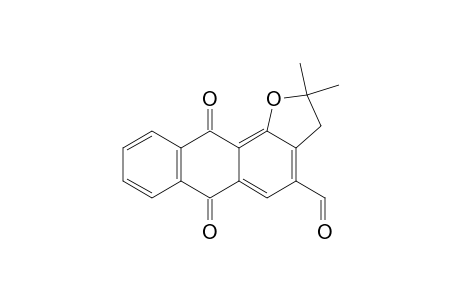 2,2-Dimethyl-6,11-dioxo-2,3,6,11-tetrahydroanthra[1,2-b]furan-4-carbaldehyde