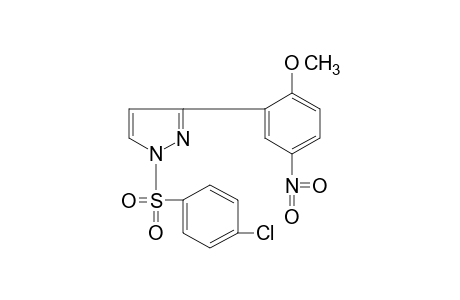 1-[(p-chlorophenyl)sulfonyl]-3-(2-methoxy-5-nitrophenyl)pyrazole