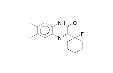 3-(ALPHA-FLUOROCYCLOHEXYL)-2-OXO-6,7-DIMETHYL-1,2-DIHYDROQUINOXALINE