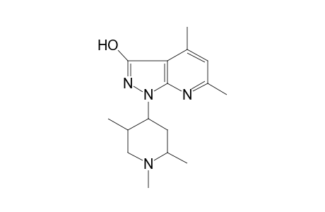1H-Pyrazolo[3,4-b]pyridin-3-ol, 4,6-dimethyl-1-(1,2,5-trimethyl-4-piperidinyl)-