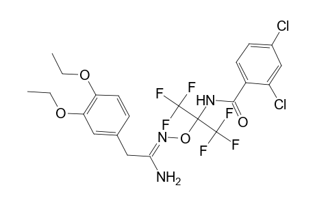 N-[1-[[1-amino-2-(3,4-diethoxyphenyl)ethylidene]amino]oxy-2,2,2-trifluoro-1-(trifluoromethyl)ethyl]-2,4-dichloro-benzamide