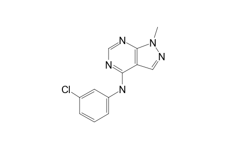 N-(3-chlorophenyl)-1-methyl-1H-pyrazolo[3,4-d]pyrimidin-4-amine