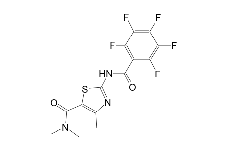 N,N,4-trimethyl-2-[(2,3,4,5,6-pentafluorobenzoyl)amino]-1,3-thiazole-5-carboxamide