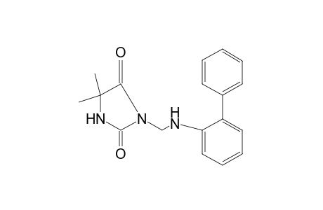 5,5-Dimethyl-3-[(o-phenylanilino)methyl]hydantoin