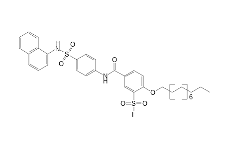 2-(hecadecyloxy)-5-{{p-[(1-naphthyl)sulfamoyl]phenyl}carbamoyl}benzenesulfonyl fluoride