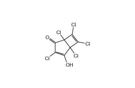 4-hydroxy-1,3,5,6,7-pentachlorobicyclo[3.2.0]hepta-3,6-dien-2-one