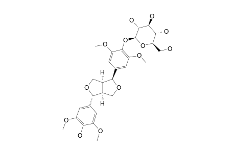 TORTOSIDE-A;EPI-SYRINGARESINOL-4''-O-BETA-D-MONOGLUCOPYRANOSIDE