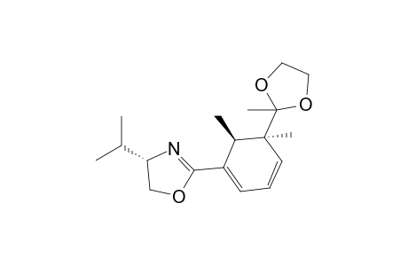 4(S)-4,5-dihydro-4-(1-methylethyl)-2-{(5S,6R)-5,6-dimethyl-5-[2-methyl-1,3-dioxolan-2-yl]cyclohexa-1,3-dien-1-yl}oxazole