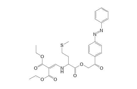 [4'-(Phenylazo)phenacyl]N-{[2,2-bis(ethoxycarbonyl)vinylamino](2''-methylthioethyl)methyl}carboxylate