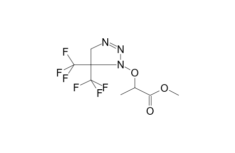 1-(1-METHOXYCARBONYLETHOXY)-5,5-BIS(TRIFLUOROMETHYL)-DELTA2-TRIAZOLINE-1,2,3