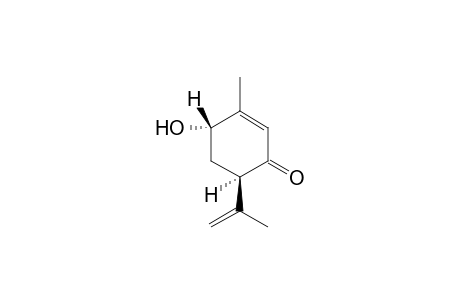 (+)-(4R,6S)-6-HYDROXYISOPIPERITENONE