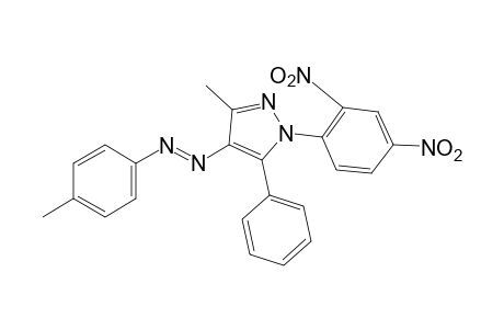 1-(2,4-Dinitrophenyl)-3-methyl-5-phenyl-4-(p-tolylazo)pyrazole