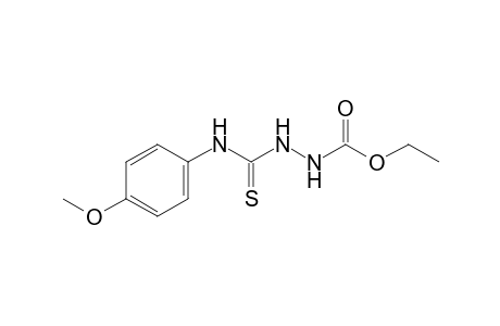 3-[(p-Methoxyphenyl)thiocarbamoyl]carbazic acid, ethyl ester