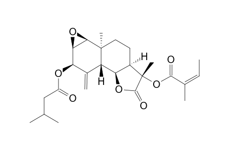 11-ALPHA-ANGELOYLOXY-1-BETA,2-BETA-EPOXY-3-BETA-(3-METHYLBUTANOYLOXY)-5-BETA-H,6-ALPHA-H,7-ALPHA-H,10-ALPHA-ME-EUDESM-4-(15)-EN-6,12-OLIDE