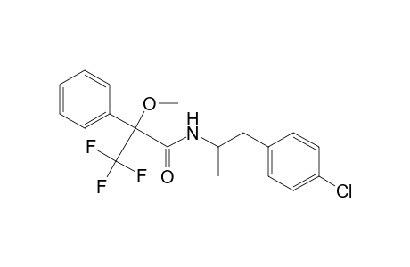 Benzeneacetamide, N-[2-(4-chlorophenyl)-1-methylethyl]-.alpha.-methoxy-.alpha.-(trifluo romethyl)-