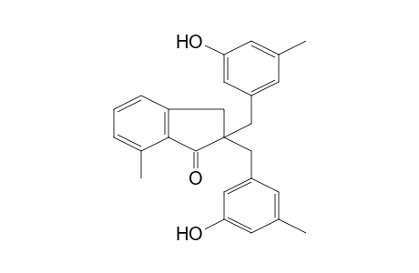2,2-Bis(3-hydroxy-5-methylbenzyl)-7-methylindan-1-one