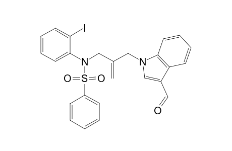 3-Formyl-1-[3-(N-2-iodophenyl-N-phenylsulfonylamido)-2-methylenepropyl]-1H-indole