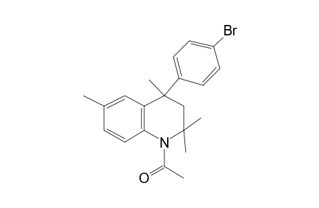 Ethanone, 1-[4-(4-bromophenyl)-2,2,4,6-tetramethyl-3,4-dihydro-2H-quinolin-1-yl]-