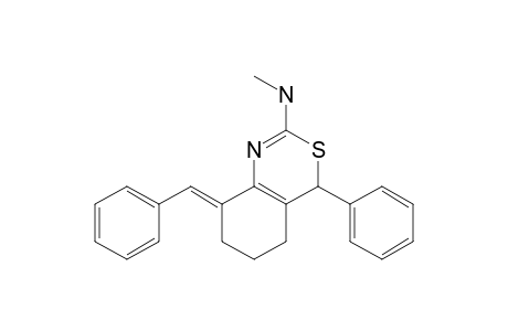 4H-3,1-Benzothiazin-2-amine, 5,6,7,8-tetrahydro-N-methyl-4-phenyl-8-(phenylmethylene)-