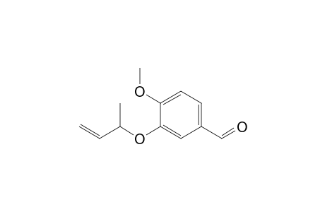 3-But-3-en-2-yloxy-4-methoxy-benzaldehyde