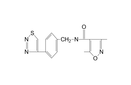 3,5-dimethyl-N-[p-(1,2,3-thiadiazol-4-yl)benzyl]-4-isoxazolecarboxamide