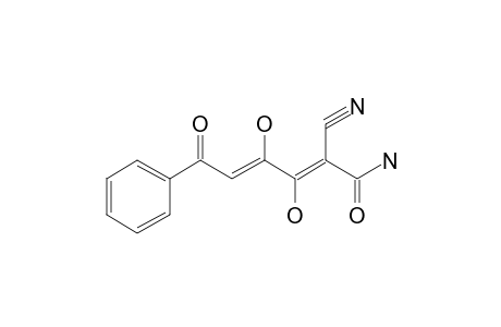 Hexa-2,4-dienoic acid, 2-cyano-3,4-dihydroxy-6-oxo-6-phenyl-, amide