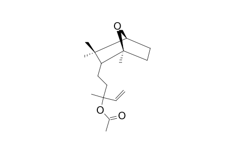 2-(3-ACETOXY-3-METHYLPENT-4-EN-1-YL)-1,3,3-TRIMETHYL-7-OXA-NORBORNANE