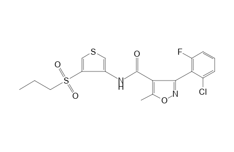 3-(2-chloro-6-fluorophenyl)-5-methyl-N-[4-(propylsulfonyl)-3-thienyl]-4-isoxazolecarboxamide