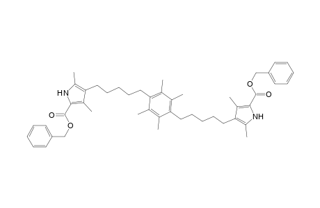 1,4-BIS-(5-(5-BENZYLOXYCARBONYL-2,4-DIMETHYLPYRROL-3-YL)-PENTYL)-2,3,5,6-TETRAMETHYLBENZENE